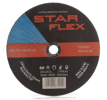 TARCZA DO CIĘCIA METALU STALI NIRDZEWNEJ 230x2 MM