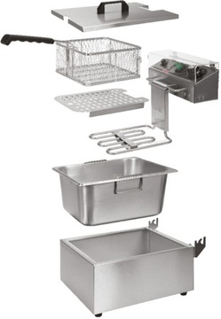 ФРИТЮРНИЦА ФРИТЮРНИЦА 2 кВт, 6 Л, СЪЕМНЫЙ БАК