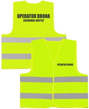 ODBLASKOWA KAMIZELKA LOGO OPERATOR DRONA PROMOCJA