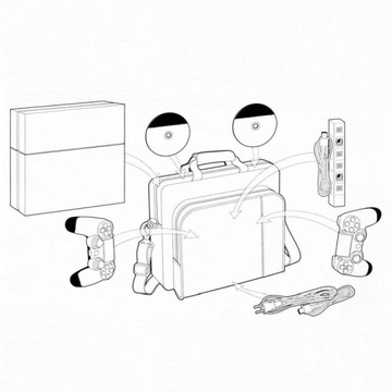 Сумка-чемодан PS4 PS4 PRO PS4 SLIM Консоль