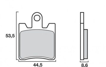 ПЕРЕДНИЕ КОЛОДКИ BREMBO YAMAHA FJR1300 06-17