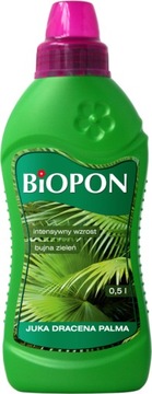 NAWÓZ DO JUKI,DRACENY,PALMY - BIOPON 0,5 L