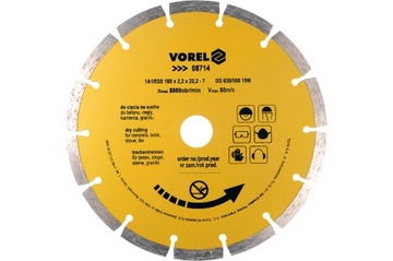 Tarcza diamentowa 180 mm segmentowa 08714 VOREL