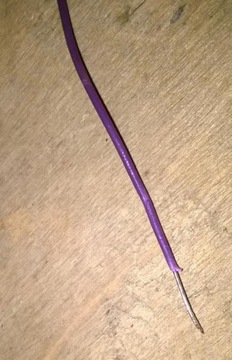 Одиночный кабель, провод с фиолетовой изоляцией, 100 м.