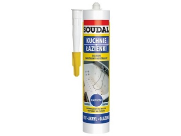 SOUDAL - NEUTRALNY SILIKON SANITARNY