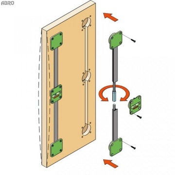 System prostujący drzwi - expander L 2329