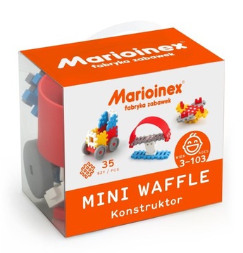 Mini Wafle Konstruktor Chłopiec 35 elementów 3+