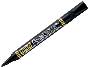 Перманентный маркер PENTEL N850, круглый, черный, универсальный ПРЕМИУМ