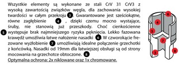 PROXXON 23070 Набор торцевых ключей 1/4 дюйма