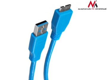 КАБЕЛЬ USB 3.0 A-B MICRO 1,0 м ДЛЯ ВНЕШНЕГО ДИСКА.