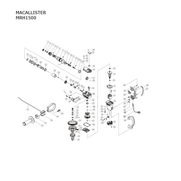 MACALLISTER MRH1500 ШЕСТЕРНЕВЫЙ сверлильный молоток