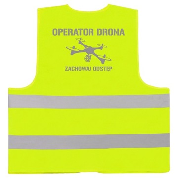 DROGOWA KAMIZELKA ODBLASKOWA OPERATOR UAV DRONA