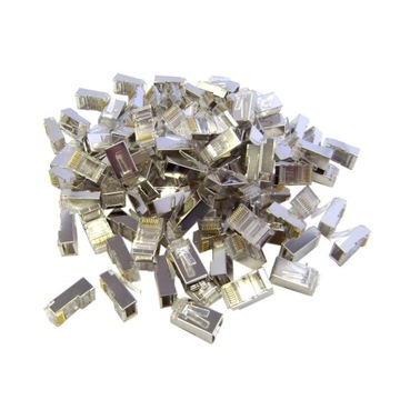 Wtyk RJ45 RJ-45 drut - EKRANOWANY - 100szt.