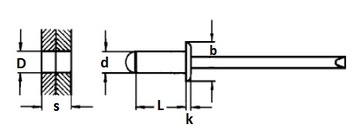 ЗАКЛЕПКА 3,2x10 ЗАКЛЕПКА ИЗ НЕРЖАВЕЮЩЕЙ A2 10