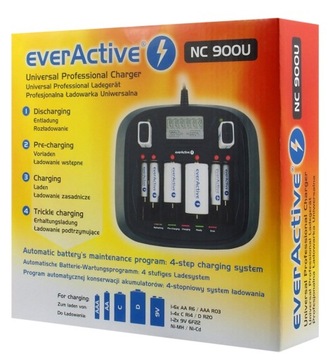 Зарядное устройство everActive NC-900U R3 R6 R14 R20 9 В