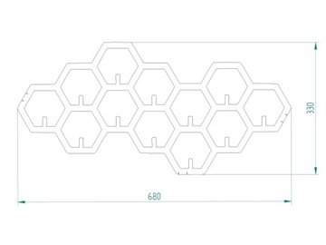 decolicious_pl świetny wieszak metalowy CELLS