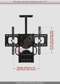 STOJAK STOLIK WOZEK 75KG DO TV LCD PLAZMY LED