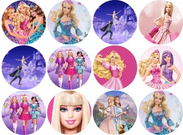 Opłatek Muffiny Barbie Urodziny Party