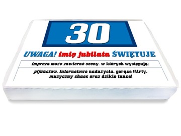 OPŁATEK NA TORT A4 1 30 Lat Urodziny Trzydzieste