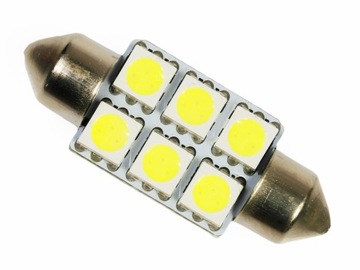 ŻARÓWKA LED C5W C10W RURKA 6 SMD 5050 36 mm