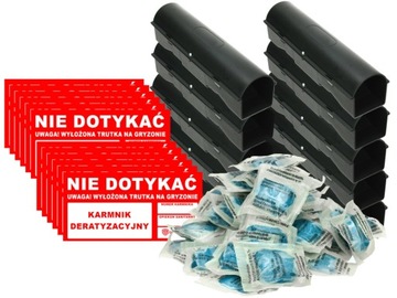 10x STACJA DERATYZACYJNA TRUTKA NA MYSZY SZCZURY