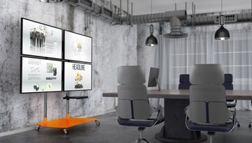 STOJAK STAND WÓZEK STATYW PODSTAWA 4 MONITORY TV