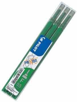 Wkład wymazywalny Pilot frixion 0,5mm zielony 3szt