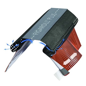 TAŚMA KALENICOWA FIGAROLL PLUS 280mm 5m Czarny