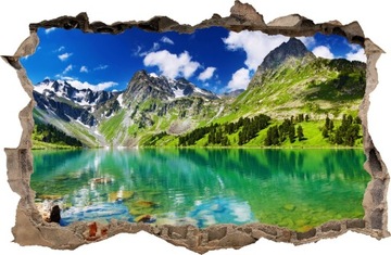 NAKLEJKI NA ŚCIANĘ Dziura GÓRY 32 100x65 cm