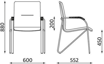 Стул для конференций SAMBA Nowy Styl, разные ЦВЕТА