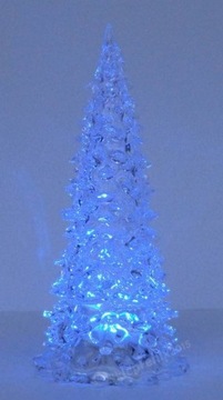 ŚWIECĄCA CHOINKA LED OZDOBA ŚWIĄTECZNA wys.27,5cm