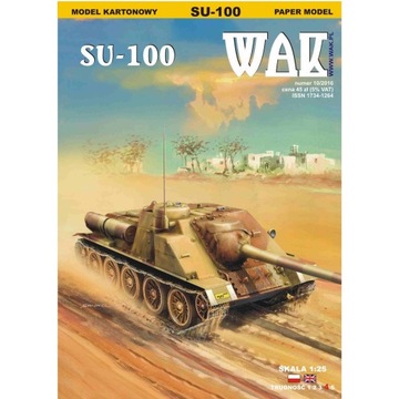 WAK 10/16 - Działo samobieżne SU-100 1:25
