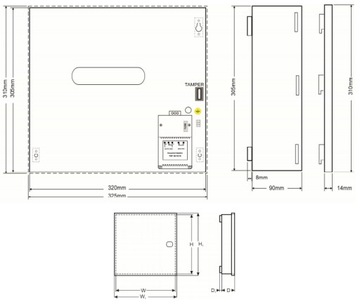 AWO220 ( OMI-2 ) OBUDOWA METALOWA CA VERSA INTEGRA