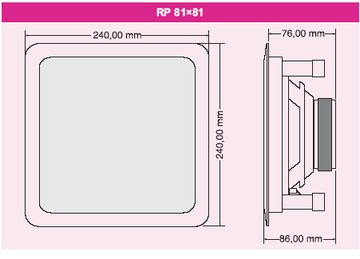 DEXON RPT 81x81 - Громкоговоритель квадратной установки