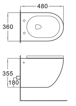 КАРКАС УНИТАЗА GEBERIT BASIC + СИДЕНЬЕ БЕЗОБОДКИ MEXEN LENA