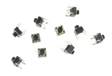 MICROSWITCH MIKROWŁĄCZNIK MIKROSTYK PRZYCISKI PRZYCISK 6x6x6 mm 10 sztuk