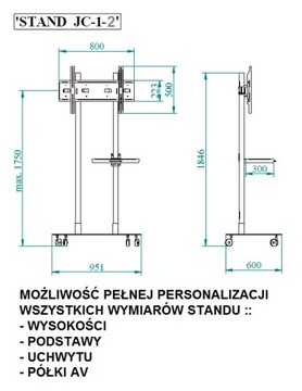 ПОДСТАВКА ПОДСТАВКА ДЛЯ ТЕЛЕВИЗИОННОГО МОНИТОРА