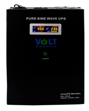 PRZETWORNICA NAPIĘCIA 12V UPS 500W SINUS AKU 26