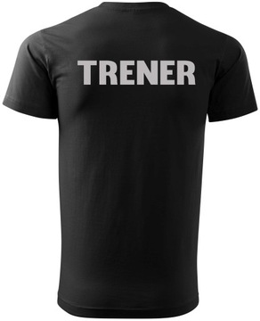 T-SHIRT TRENERA ODBLASKOWY WIDOCZNY 160g COTTON M