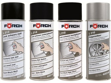 FORCH wysoka jakość SPRAY CZARNY MAT L213 400 ml