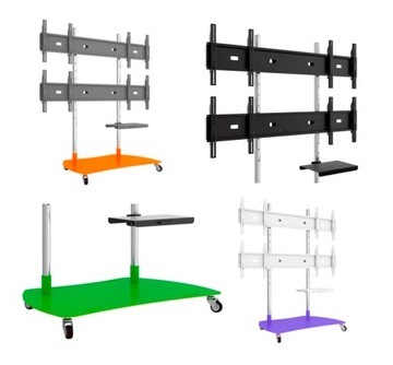 STOJAK STAND WÓZEK STATYW PODSTAWA 4 MONITORY TV