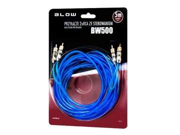 PRZYŁĄCZE KABEL RCA 2XRCA WTYK CINCH 5m HQ STEROWA