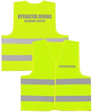 OPERATOR DRONA KAMIZELKA Z ODBLASKOWYM NADRUKIEM