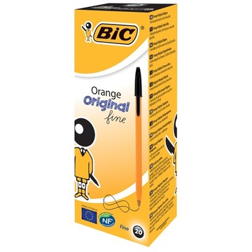 DŁUGOPIS BIC ORANGE FINE CZARNY 20 sztuk