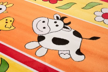 DYWAN FUN KIDS 140x190 DZIECI Pies Krówka Kurka 8o