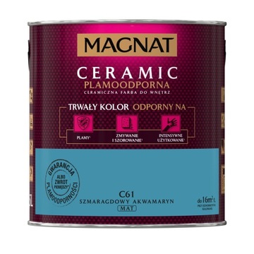 Керамическая краска Magnat Ceramic C61 Изумруд Аквамарин 2,5л