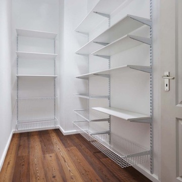 ПОДВЕСНОЙ КРОНШТЕЙН ДЛЯ НАСТЕННОЙ ПОЛКИ МЕТАЛЛ БЕЛЫЙ U 37 СМ