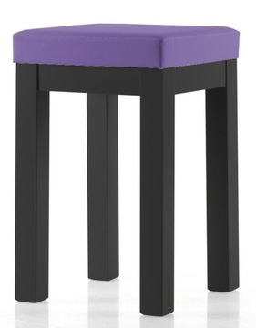 Taboret ERGO drewniany tapicerowany stołek lakier