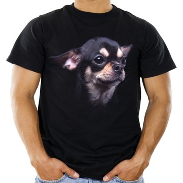 Koszulka z psem chihuahua pies cziłała t-shirt -L