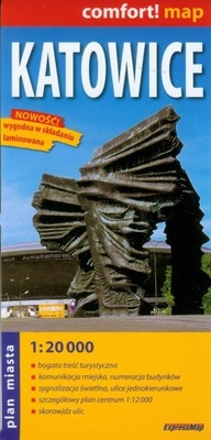 Katowice plan miasta 1:20 000 Praca zbiorowa
